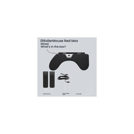 Contour RollerMouse Red Max Kablet Sort Rød